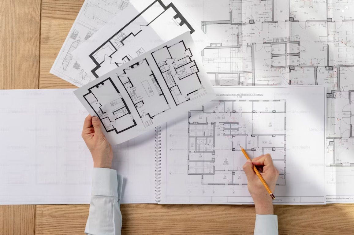 Home architectural layout plan